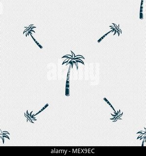 Palm sign. Seamless pattern with geometric texture. Vector illustration Stock Vector
