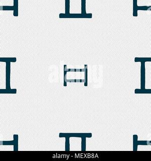 Gemini sign. Seamless pattern with geometric texture. Vector illustration Stock Vector