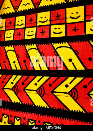 Beautiful colorful red, yellow and black modern background abstract vertical pattern, texture Stock Photo