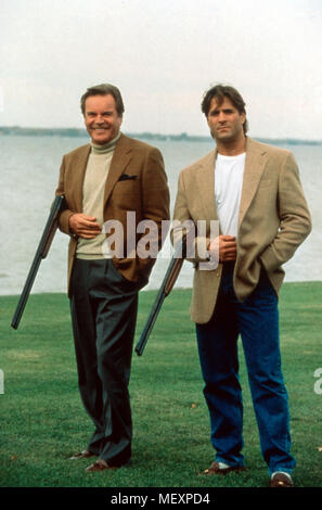 Hart Aber Herzlich - Max' Vermaechtnis aka. Hart To Hart: Two Harts In Three-Quarter Time, USA 1996 Regie: Michael Tuchner, Darsteller: Jonathan Hart (Robert Wagner),  Ronny (Jeff Kaake) Stock Photo