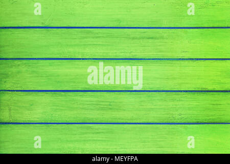 Green wooden planks background close up. Stock Photo