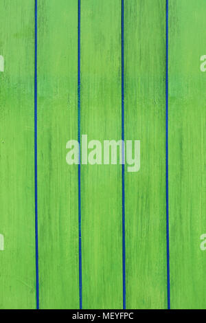 Green wooden planks background close up. Stock Photo
