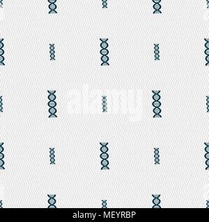 DNA sign. Seamless pattern with geometric texture. Vector illustration Stock Vector