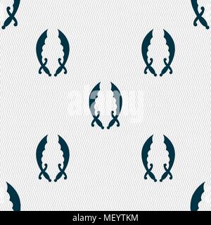 Saber sign. Seamless pattern with geometric texture. Vector illustration Stock Vector