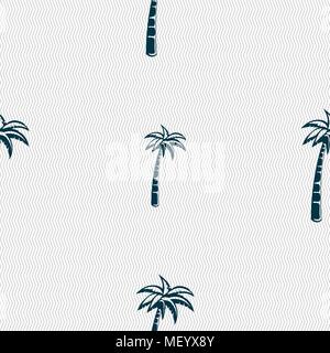 Palm sign. Seamless pattern with geometric texture. Vector illustration Stock Vector