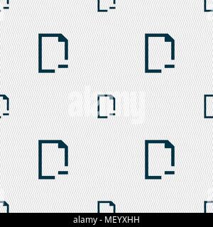 Remove Folder icon sign. Seamless pattern with geometric texture. Vector illustration Stock Vector