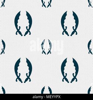 Saber sign. Seamless pattern with geometric texture. Vector illustration Stock Vector