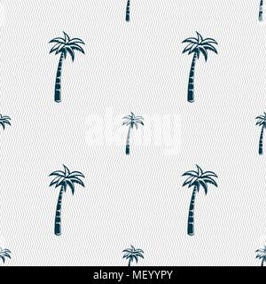 Palm sign. Seamless pattern with geometric texture. Vector illustration Stock Vector