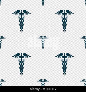 medicine sign. Seamless pattern with geometric texture. Vector illustration Stock Vector