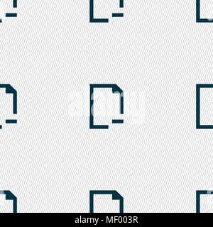 Remove Folder icon sign. Seamless pattern with geometric texture. Vector illustration Stock Vector