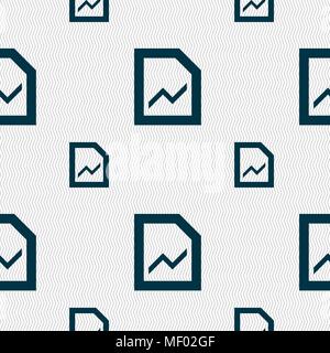 Growth and development concept. graph of Rate icon sign. Seamless pattern with geometric texture. Vector illustration Stock Vector