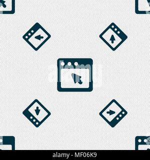 the dialog box icon sign. Seamless pattern with geometric texture. Vector illustration Stock Vector