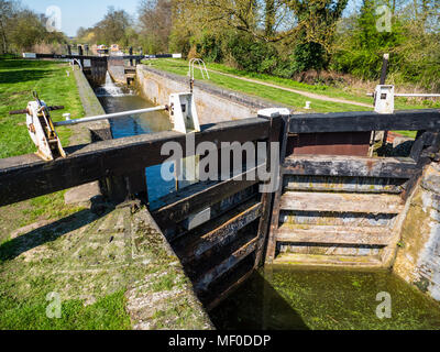Guyers Lock, River Kennet, Newbury, Berkshire, England, UK, GB. Stock Photo