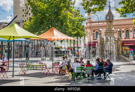 relaxed atmosphere at Bicentenial Square, Parramatta, the economic capital of Greater Western Sydney, New South Wales, Australia Stock Photo