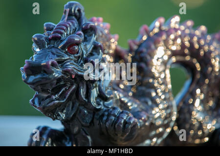 Chinese Dragon Candle Stock Photo