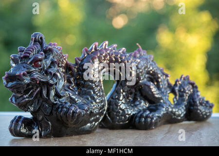 Chinese Dragon Candle Stock Photo