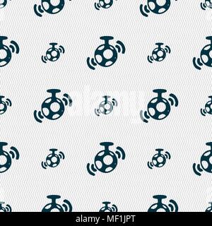 mirror ball disco icon sign. Seamless pattern with geometric texture. Vector illustration Stock Vector