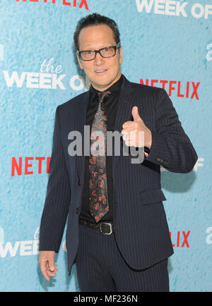 New York, NY, USA. 23rd Apr, 2018. Rob Schneider attends the World Premiere of the Netflix film 'The Week Of' at AMC Loews Lincoln Square 13 on April 23, 2018 in New York City. Credit: John Palmer/Media Punch/Alamy Live News Stock Photo