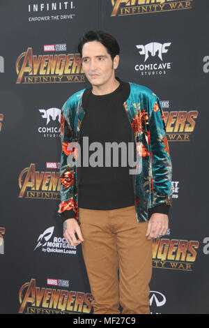 Los Angeles, USA. 23rd Apr, 2018. David Dastmalchian  04/23/2018 The World Premiere of 'Avengers: Infinity War' held at Hollywood, CA Photo by Izumi Hasegawa / HollywoodNewsWire.co Credit: Hollywood News Wire Inc./Alamy Live News Stock Photo