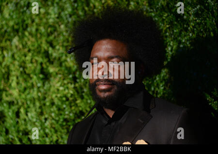 New York, USA. 23rd April 2018. Questlove attends the CHANEL Tribeca Film Festival Artists Dinner at Balthazar on April 23, 2018 in New York City. Credit: Erik Pendzich/Alamy Live News Stock Photo