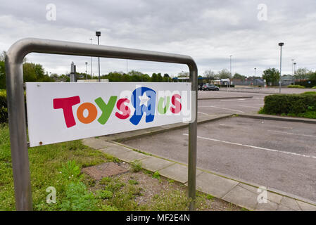 Brent Cross, London, UK. 24th April 2018.  Toys R Us has now closed all of its stores after going into administration. Stock Photo