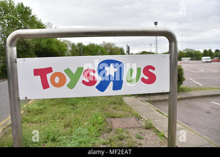 Brent Cross, London, UK. 24th April 2018.  Toys R Us has now closed all of its stores after going into administration. Stock Photo