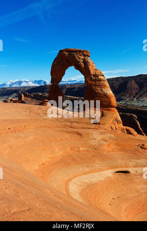 Delicate Arch, Arches National Park, Moab, Utah, USA Stock Photo