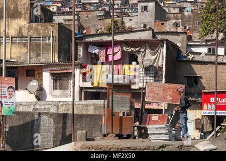 Vikhroli slum, Mumbai, India Stock Photo