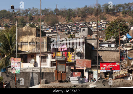 Vikhroli slum, Mumbai, India Stock Photo