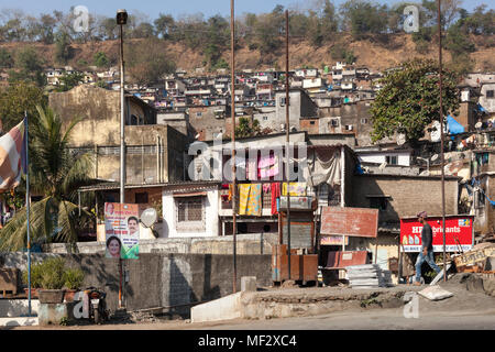 Vikhroli slum, Mumbai, India Stock Photo