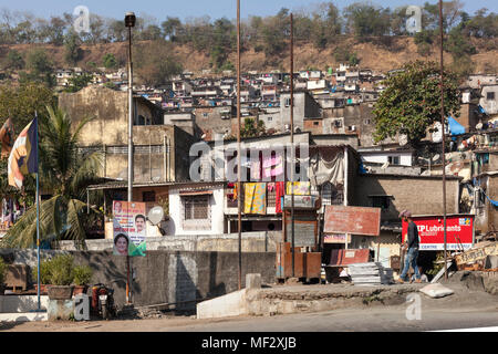 Vikhroli slum, Mumbai, India Stock Photo