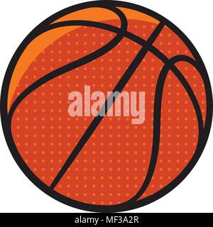 Basketball ball. Vector illustration. Basketball icon Stock Vector