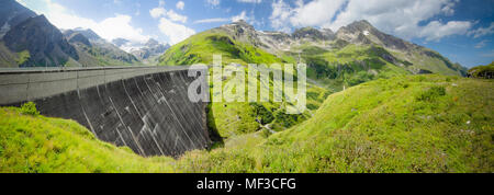 Austria, Kaprun, Mooserboden dam wall Stock Photo