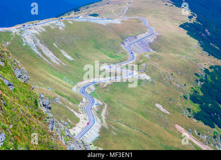 transalpina mountain highway in Romania Stock Photo