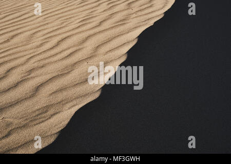 Italy, Sardinia, Porto Pino, dune, sand, ripple marks, shadow Stock Photo