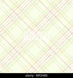 Seamless pattern for wallpaper, web page background, surface textures. Grungy tartan. Brush strokes. Pattern fills. Abstract backdrop. Simple checkere Stock Vector