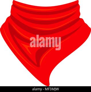 Colorful cartoon cowboy scarf Stock Vector