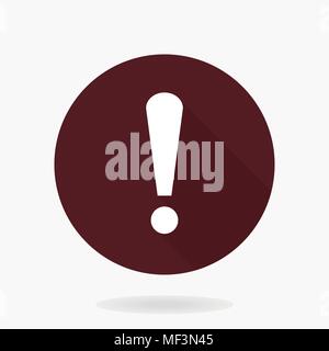 Fine Vector Exclamation Icon Stock Vector