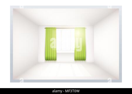 Example of empty room with window Stock Vector Image & Art - Alamy
