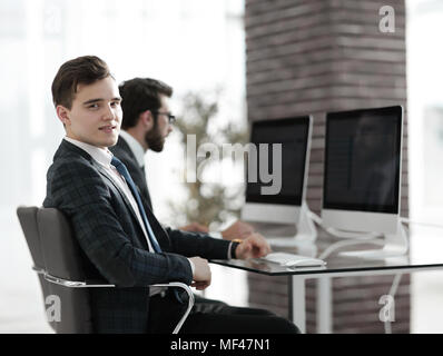 portrait of business man in office Stock Photo