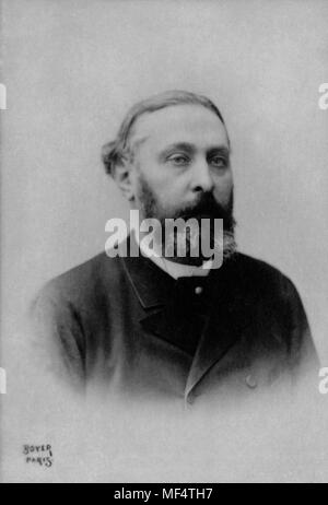 Portrait of Armand Sully Prudhomme ( 1839 - 1907 ) French writer  -  photography by  Jacques Boyer Stock Photo