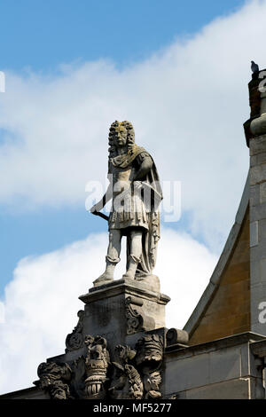 King Charles II statue on All Saints Church, Northampton, Northamptonshire, England, UK Stock Photo