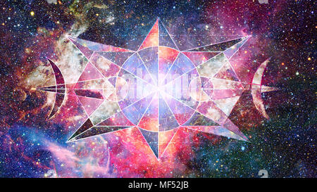 Abstract hipster geometric background. Elements of this image furnished by NASA. Stock Photo
