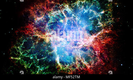 Green galaxy, deep space with stars. Elements of this image were furnished  by NASA Stock Photo - Alamy