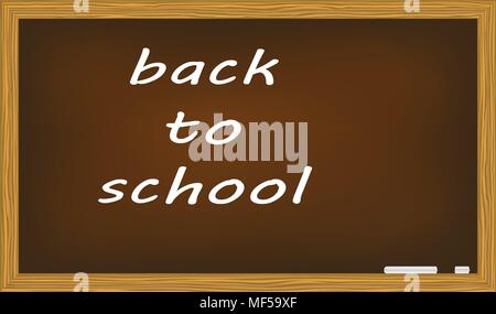 blackboard isolated on white background vector illustration. Stock Vector