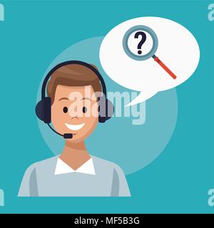 Customer service and support Stock Vector