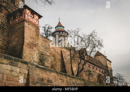 Germany, Bavaria, Nuremberg, Imperial Castle Stock Photo