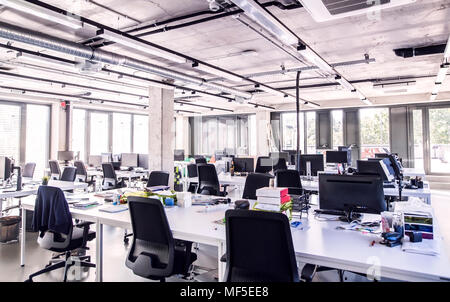 Modern open-plan office Stock Photo