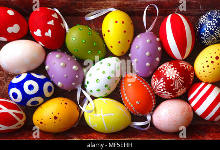 Various Easter eggs Stock Photo