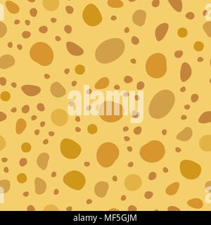 Cheese Seamless Pattern. Yellow Food Backround. Made from Cows Milk. Natural Product. Stock Vector